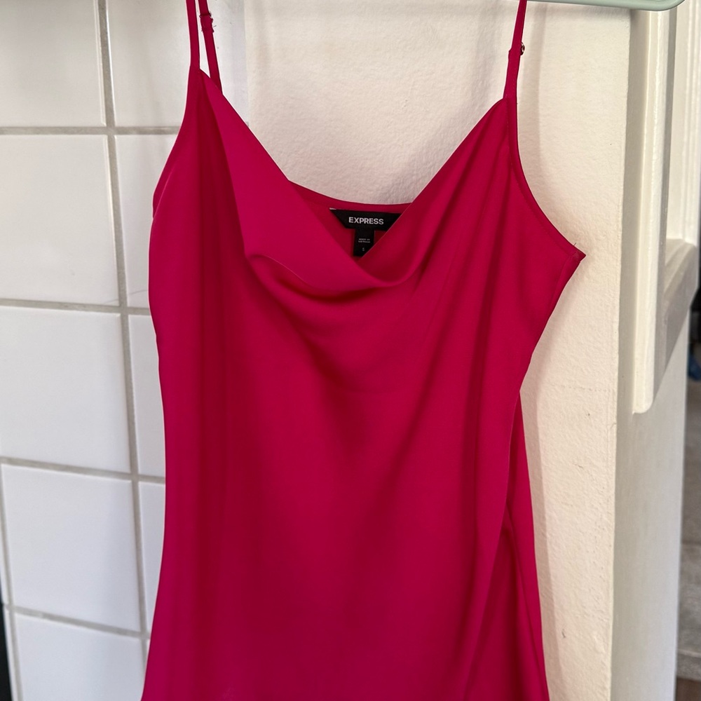 Express Fuchsia Cowl Neck Camisole